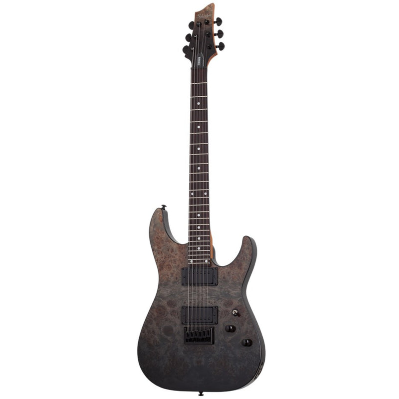 Schecter C-1 Standard Electric Guitar - Black Fade Burst Burl