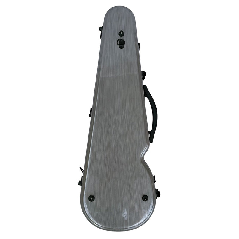 Vivo Shaped Case Brushed Silver - for 4/4 Violin / 14" Viola