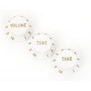 Fender Stratocaster Knobs Set - White (Volume, Tone, Tone)
