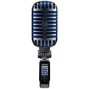 Shure Super 55 Vintage Birdcage Style Dynamic Microphone - Chrome/Blue