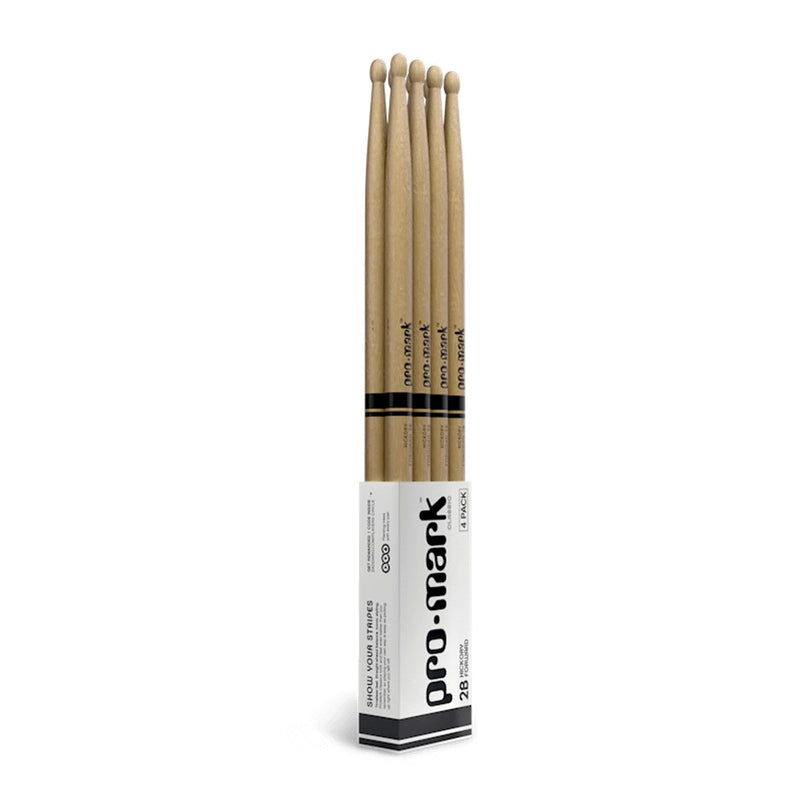 *PROMO* Promark Classic Forward 2B Hickory Drum Sticks 4-Pack