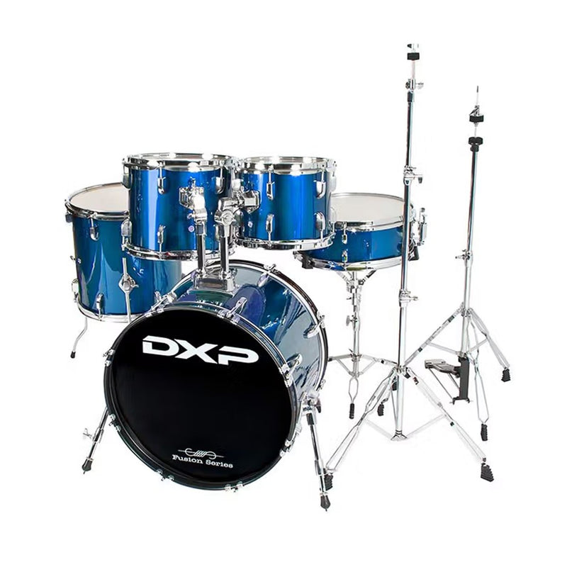 DXP TXP62BL Fusion 20 Series 20" 5 Piece Drum Kit - Blue”