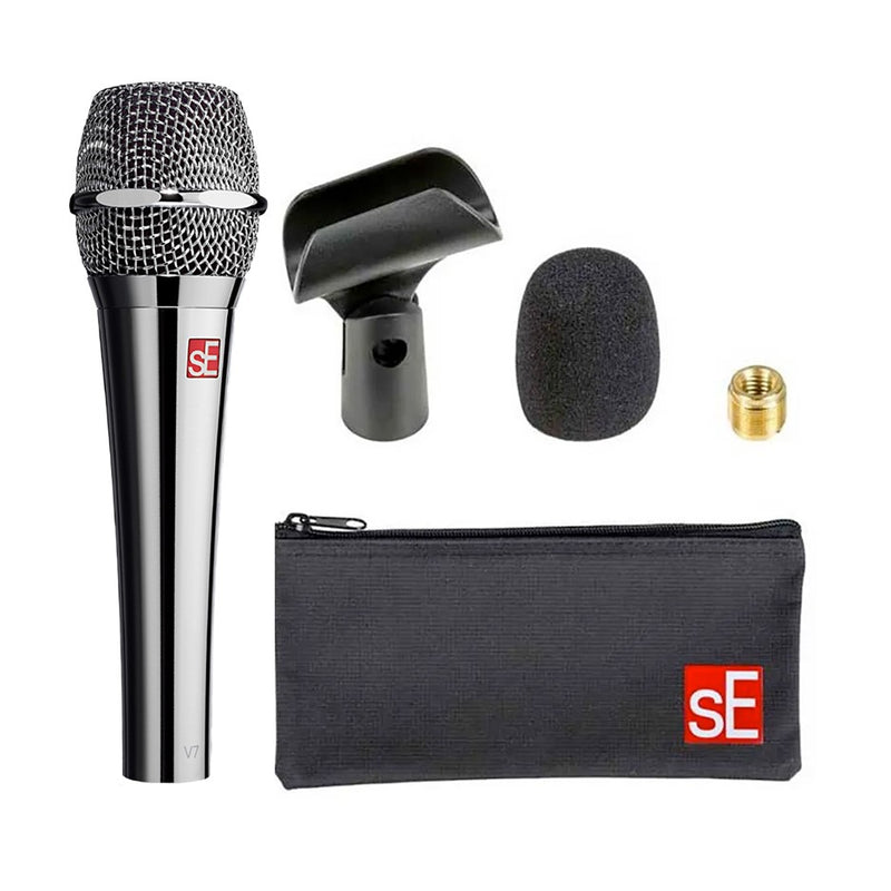 sE Electronics V7 (Chrome) Supercardoid Dynamic Vocal Microphone