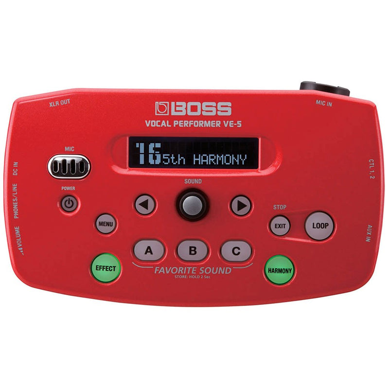 Boss VE-5 Vocal Performer Effect Unit - Red