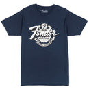 Fender World Wide Tee, Vintage Navy - Large