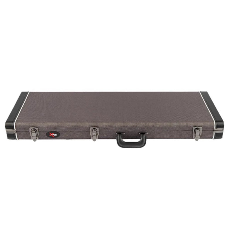 Xtreme XC610G Rectangular Hard Case for Stratocaster / Telecaster Electric Guitar - Vintage Grey Tweed