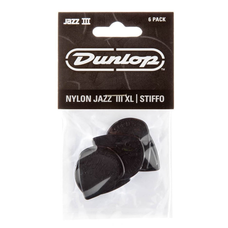 Dunlop Jazz III XL "Stiffo" Picks - 6 Pack