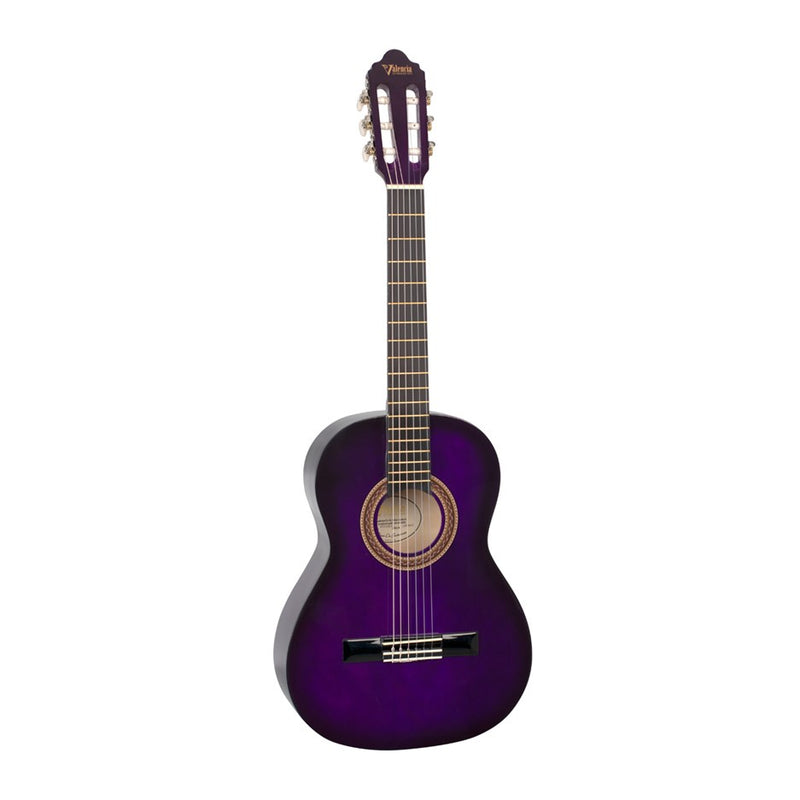 Valencia VC103 3/4 Size Classical Guitar - Purple Burst