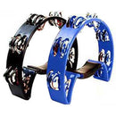 Half Moon Shape Tambourine - Blue