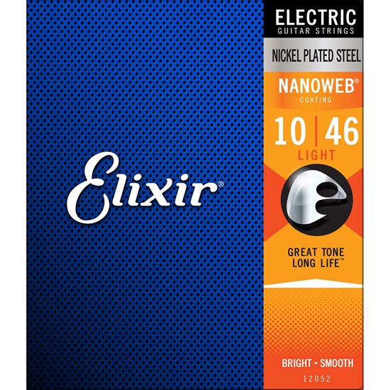 Elixir 12052 Light Electric Guitar Strings 10-46