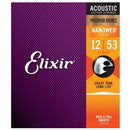 Elixir 16052 Phosphor Bronze NanoWeb - Light 12-53
