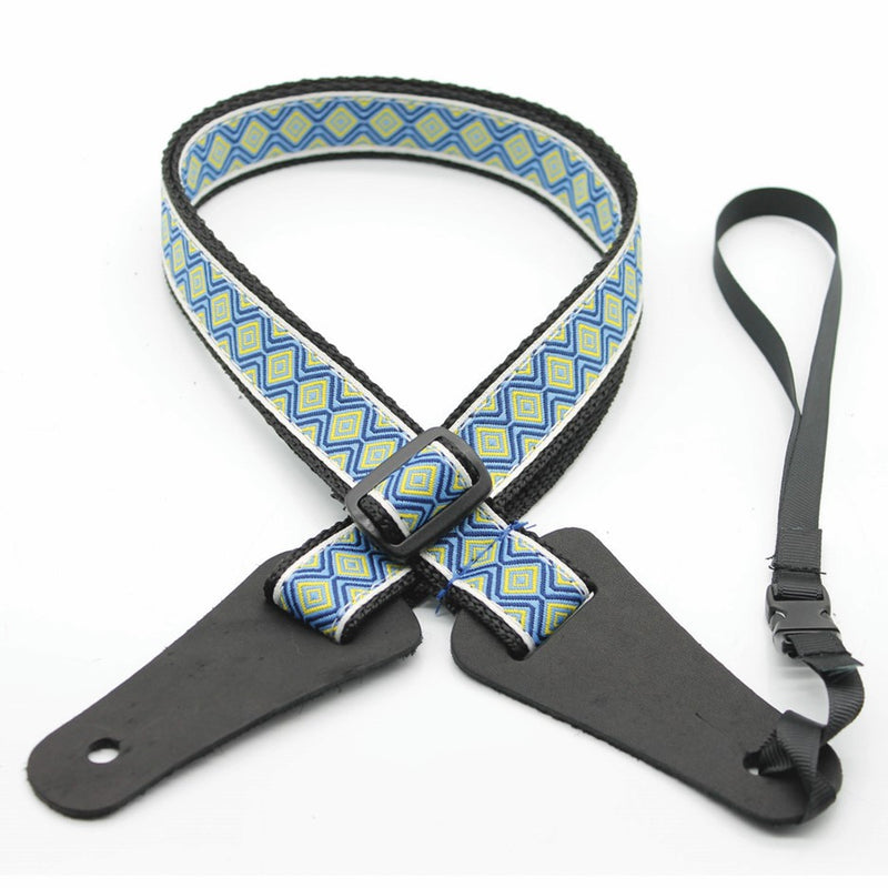 DSL - 25UKPOLY - Ukulele Strap - Tile Blue