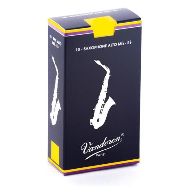 VANDOREN Traditional Alto Saxophone Reeds - 10 Pack (ALL STRENGTHS)