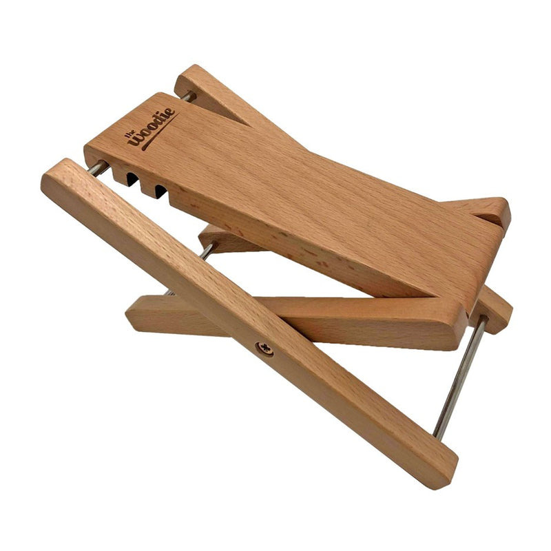 Fretz 'Woodie' Adjustable Guitar Footstool (Natural)