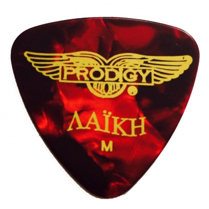 Prodigy Bouzouki / Tzoura / Baglama Laiki Pick Pack - 12 Picks Medium Heavy (Red Pearl)