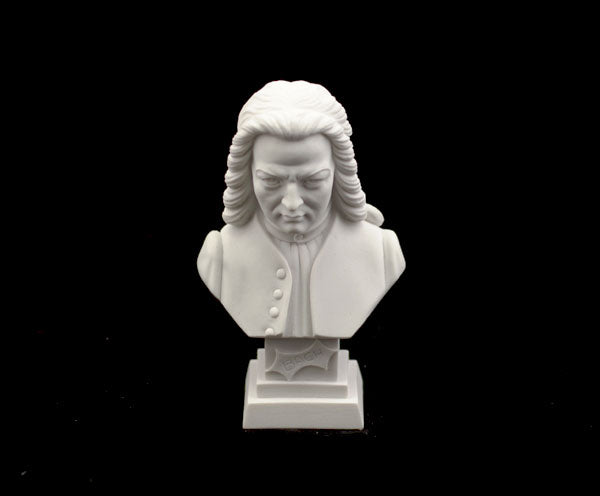 Bust 11cm Crushed Marble - Bach