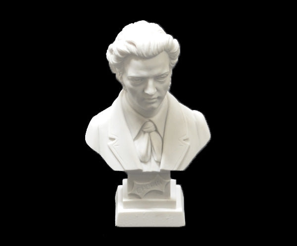 Bust 11cm Crushed Marble - Chopin