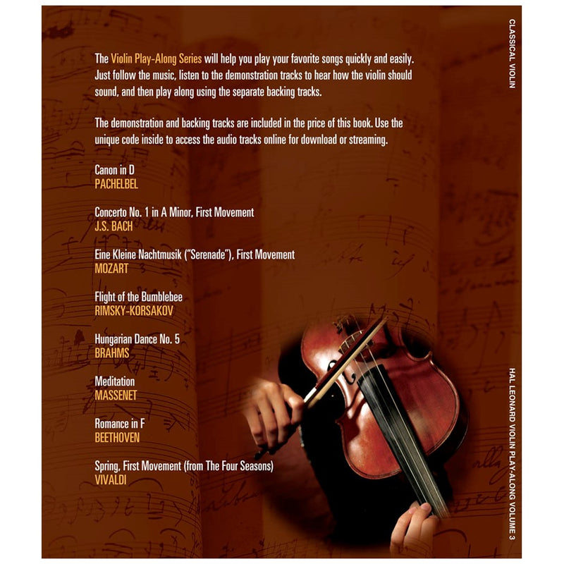 Classical Violin Play-Along w/ Audio Access - Volume 3