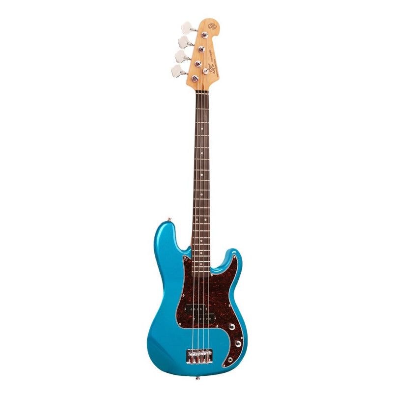 SX VEP34 Short Scale (3/4 Size) Bass Guitar w/ Bag - Lake Placid Blue