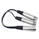 Leem CYC-06 Male XLR to 2 x Female XLR