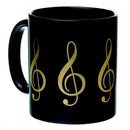 Mug Treble Clef - Black and Gold