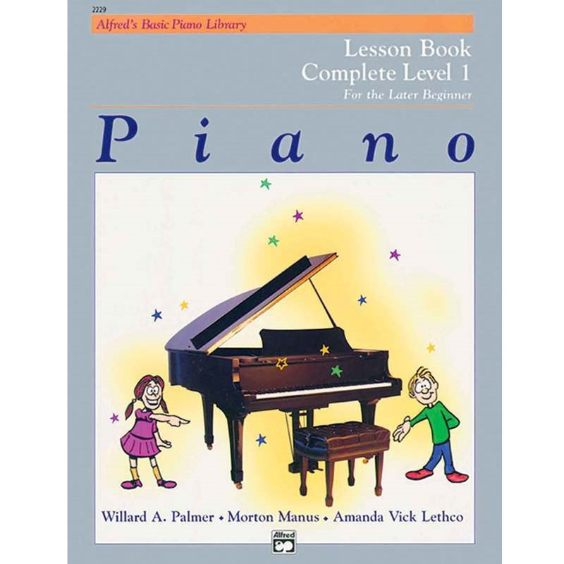 Alfred's Basic Piano Course Lesson Later Beginner - Complete Level 1