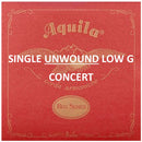 Aquila Red Series Concert 4th (Low-G) Unwound Single Ukulele String