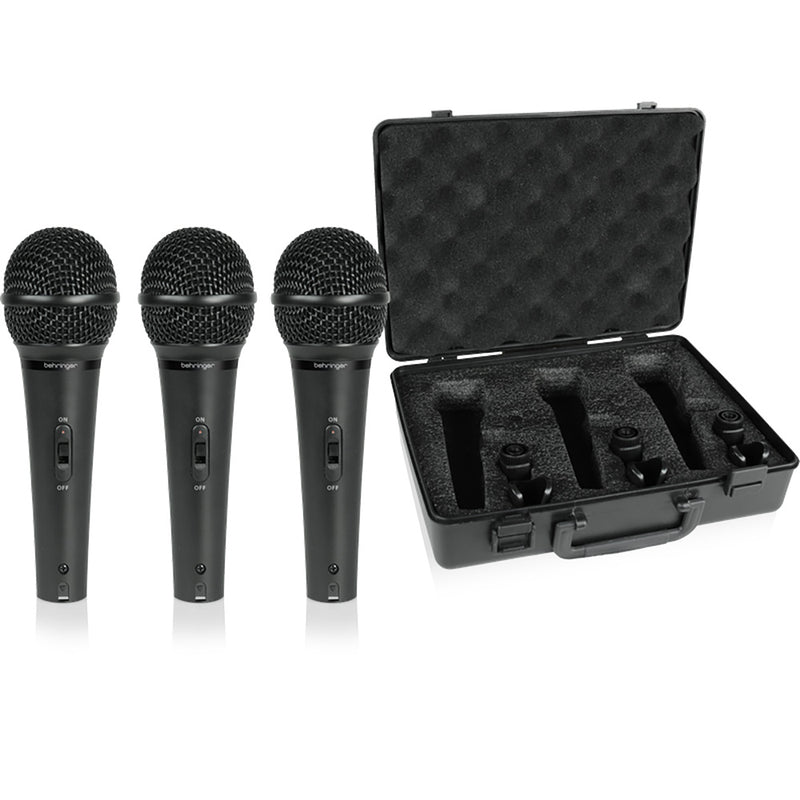 Behringer Ultravoice XM1800S 3 x Instrument/Vocal Microphone Pack