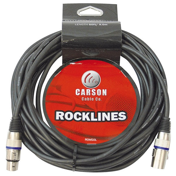 Carson ROM50L XLR-XLR Microphone Lead - 50ft