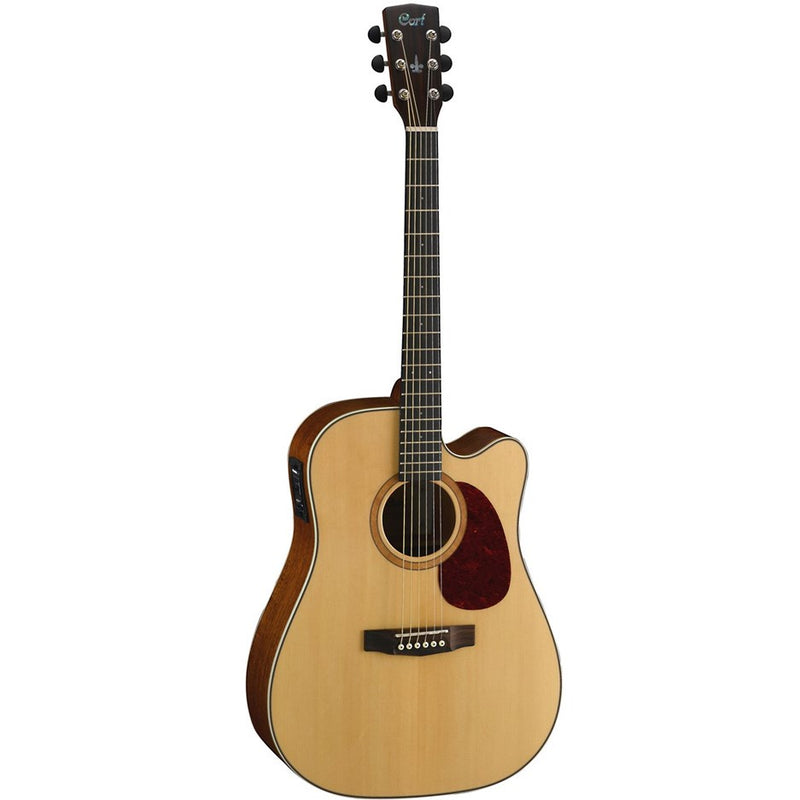 Cort MR710F Dreadnought Acoustic Guitar w/ Pickup + Case  - Natural Satin