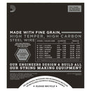 D'Addario ECG24 String Chromes Set - Flat Wound, Jazz Light, 11-50