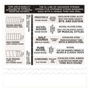 D'Addario ECG24 String Chromes Set - Flat Wound, Jazz Light, 11-50