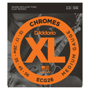 D'Addario ECG26 Chromes Set - Flat Wound, Medium, 13-56