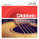 D'Addario EJ17 Phosphor Bronze Set - Medium, 13-56