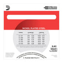 D'Addario EJ61 Banjo 5-String Set, Nickel, Medium, 10-23