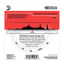 D'Addario EJ61 Banjo 5-String Set, Nickel, Medium, 10-23