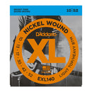D'Addario EXL140 Nickel Wound, Light Top/Heavy Bottom, 10-52