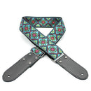 DSL JAC20 Jacquard Weaving Guitar Strap - Babylon Blue (Vegan)