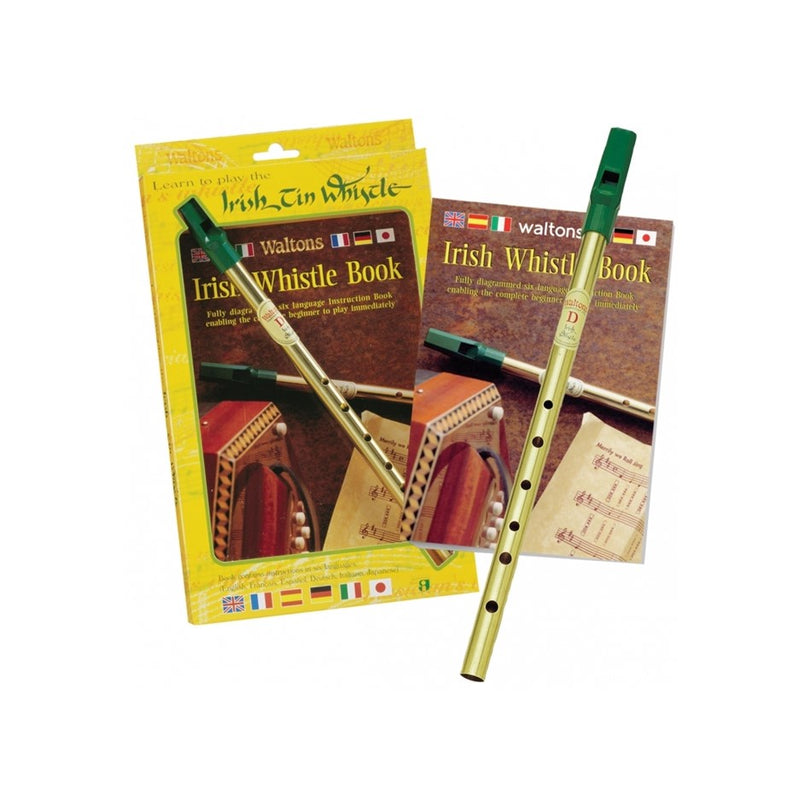 Waltons EWM1504 Irish Tin Whistle Twin Pack w/ Book