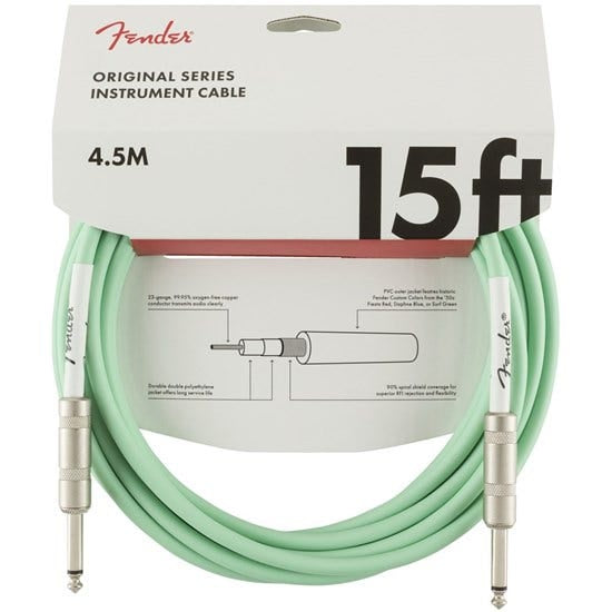 Fender Original Series Instrument Cable 15' - Sea Foam Green