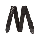 Fender 2" Polyester Strap (Black w/ Grey Fender Logo)