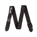 Fender 2" Polyester Strap - Black w/ White Logo