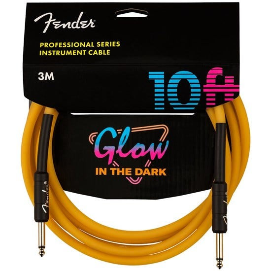 Fender Professional Glow in the Dark Cable - 10' Orange