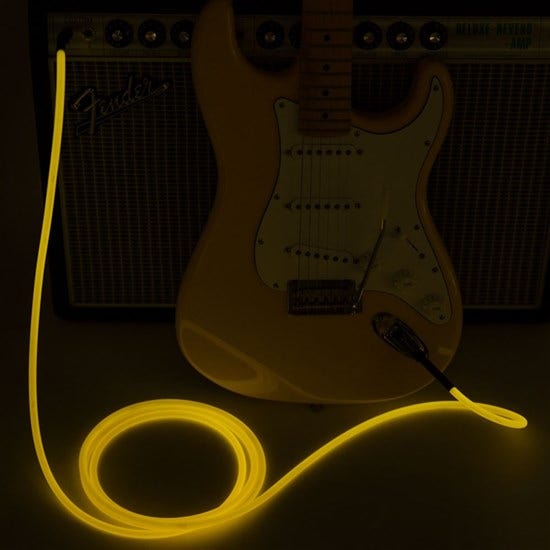 Fender Professional Glow in the Dark Cable - 18.6'  Orange