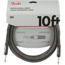 Fender Professional Series Instrument Cable, Tweed 10' - Gray Tweed