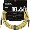 Fender Deluxe Series Instrument Cable, Straight/ Straight 18.6' - Tweed
