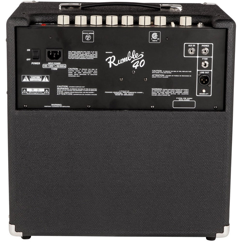 Fender Rumble 40 V3 Bass Amplifier - 40 Watts