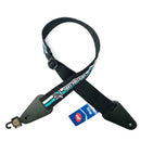 Colonial Leather AFL Guitar Strap - Port Adelaide