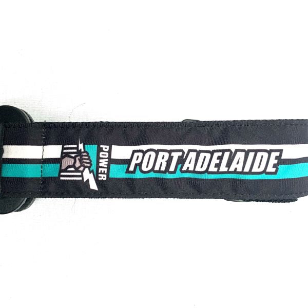 Colonial Leather AFL Guitar Strap - Port Adelaide