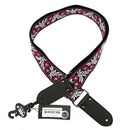 DSL JAC20-FLOWER-FUCHSIA Jacquard Weaving Guitar Strap 2"